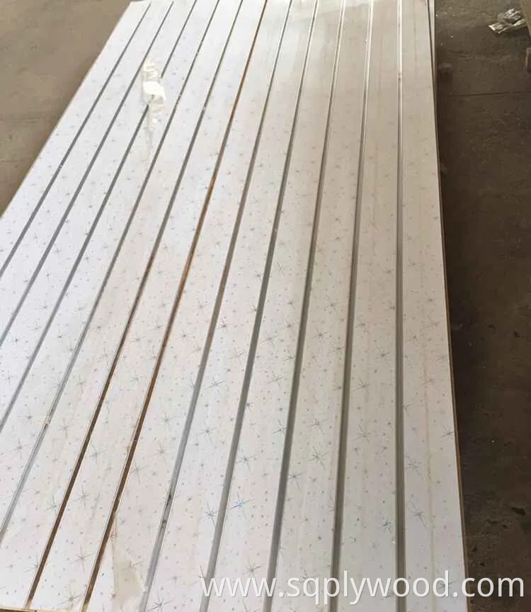 Melamine Faced Slotted MDF with 7, 9 or 11 Slots